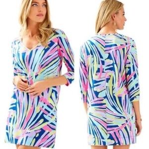 EUC Lilly Pulitzer Cori Dress Indigo Sea Dreamin Pima Cotton